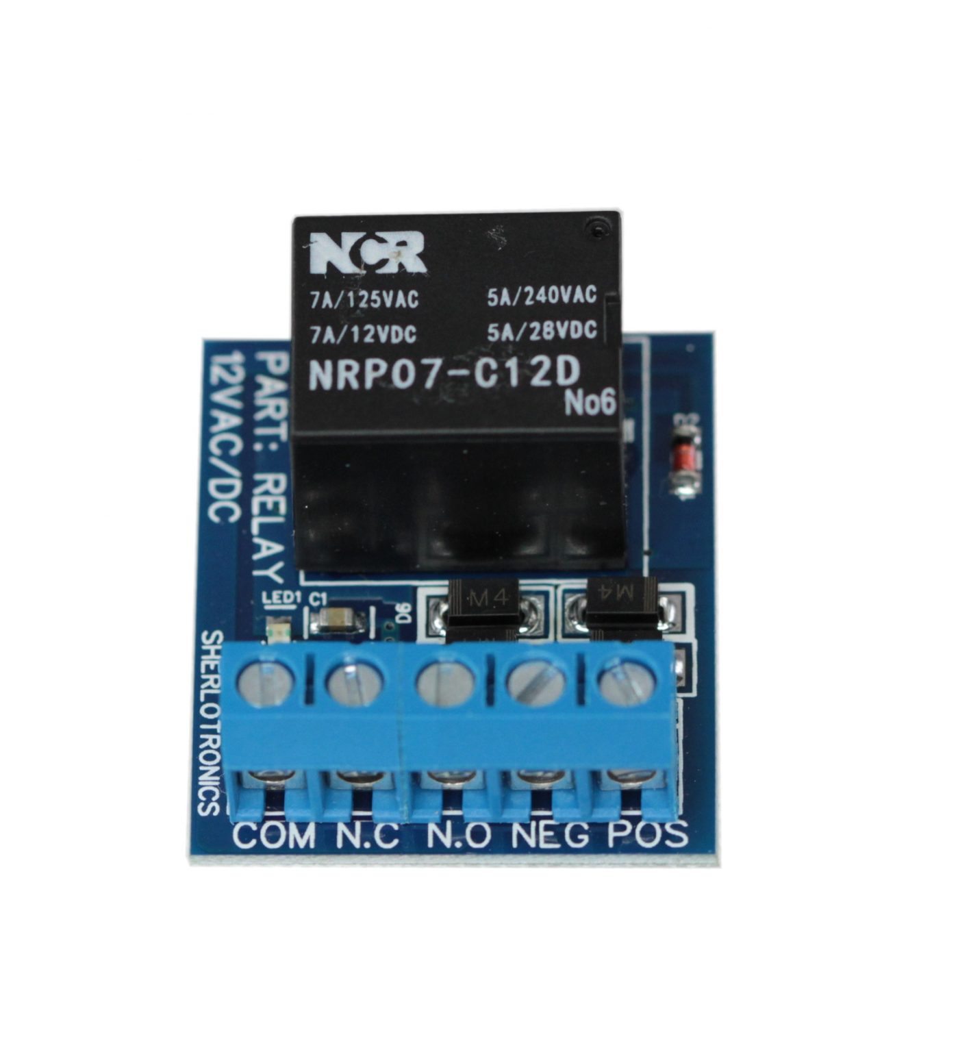 Sherlotronics Single Pole Dry Contact Relay Board