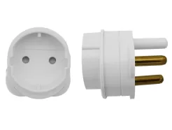 2-Pin Schuko to 16A 3-Pin Adaptor