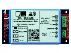 RECEIVER 1 CH ROLLING CODE 31 LOCATIONS 404MHZ
