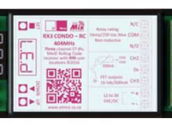 RECEIVER 3 CH RC CONDO 404MHZ