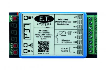 RECEIVER 3 CH RC CONDO 434MHZ