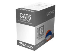 Scoop 305m Box CAT6 Outdoor FTP CCA Cable