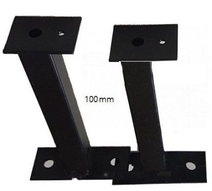 100MM BLACK BRACKET FOR STRIP BEAM