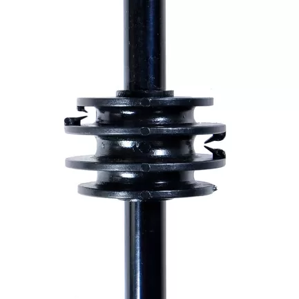 Nemtek 8 Wire Round Bar Bracket HDG and PC with Insulator - Image 2