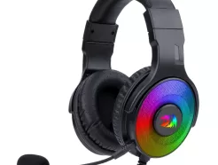 REDRAGON Over-Ear PANDORA USB (Power Only)|Aux (Mic and Headset) RGB Gaming Headset - Black