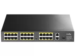 Cudy 24 Port Fast Ethernet PoE 290W 2 Gigabit 1SFP Switch | FS1026PS1