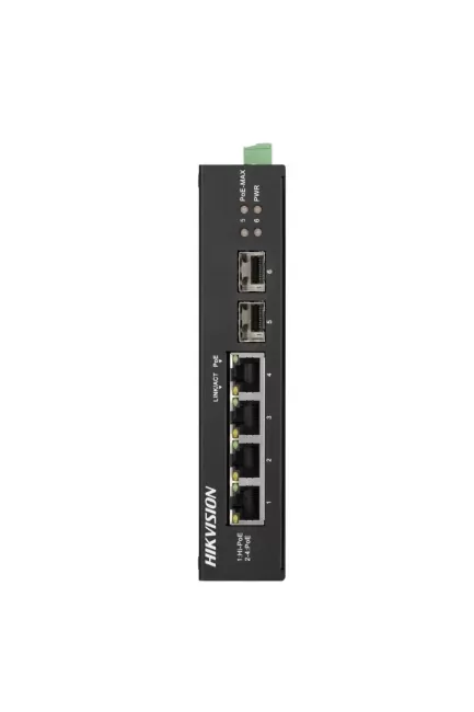 Hikvision 4 Port Gigabit unmanaged hardened POE switch - DS-3T0506HP-E/HS_C