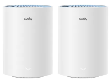 Cudy Dual Band WiFi 5 1200Mbps Fast Ethernet Mesh 2 Pack | M1200 (2-Pack)