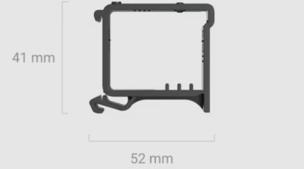 Din Holder Dimensions - 1940696-132-BL