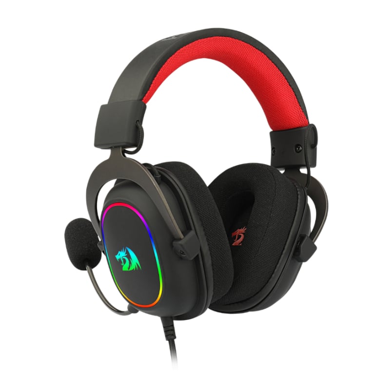 Redragon Over Ear Zeus X Usb Rgb Gaming Headset Black