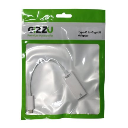 GIZZU USB-C to Gigabit Adapter Polybag - White - Image 2