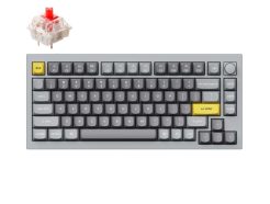 Keychron Q1 75% Red G Pro Switches Aluminium RGB Wired Keyboard - Grey