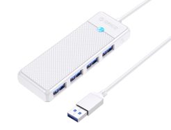 ORICO PW Series 4-Port USB3.0 Hub | USB-A | USB-A3.0 x 4 (5GBPS Sharing) | 15cm |White