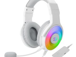 REDRAGON Over-Ear PANDORA USB (Power Only)|Aux (Mic and Headset) RGB Gaming Headset - White