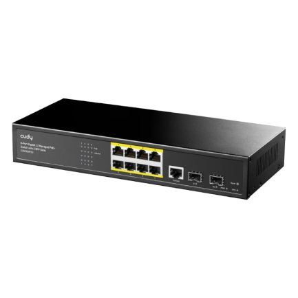 Cudy 8 Port Layer 2 Managed Gigabit PoE Switch - Image 2
