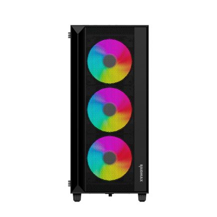 Raidmax V1000TBS ATX | Micro-ATX | Mini-ITX ARGB Mid-Tower Gaming Chassis - Black - Image 2
