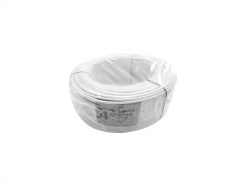 4 Core stranded cable, pure copper, 100m - white - 863-09-STR4W