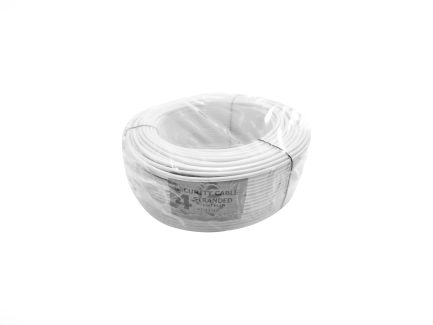 4 Core stranded cable, pure copper, 100m - white - 863-09-STR4W