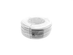 6 Core stranded cable, pure copper, 100m - white - 863-09-STR6W