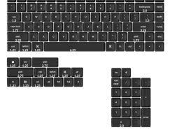 Keychron Double Shot PBT LSA Full Keycap Set - Black