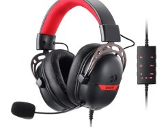 REDRAGON Over-Ear AURORA Gaming Headset - Black