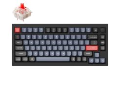 Keychron Q1 75% Red G Pro Switches Aluminium RGB Wired Keyboard - Black