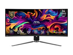 MSI MAG 341CQP QD-OLED 34″ UWQHD Curved Gaming Monitor