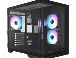 Raidmax I630 ATX | Micro-ATX | ITX ARGB Mid-Tower Dual Chamber Curved Glass Gaming Chassis - Black