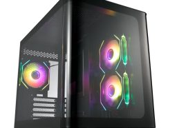 FSP S380 ARGB M-ATX Mid Tower Gaming Chassis - Black