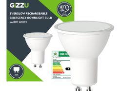 Gizzu Everglow Rechargeable Warm White Emergency Downlight Bulb