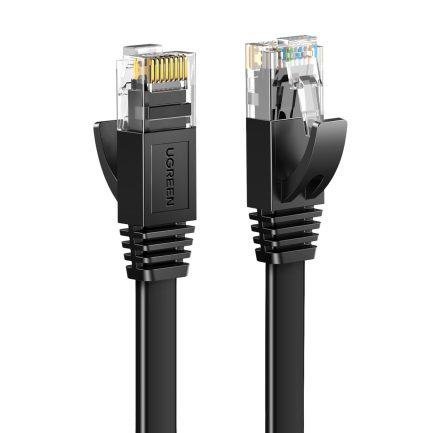 UGREEN NW102 Cat6 U/UTP Flat Ethernet Cable 5m - Black - Image 2