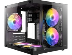 Antec VCX20M RGB Elite Micro-ATX | ITX Mini-Tower Gaming Chassis - Black