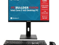 PCBuilder FUSION 24″ Intel Core i7-14700 Windows 11 AiO Desktop PC