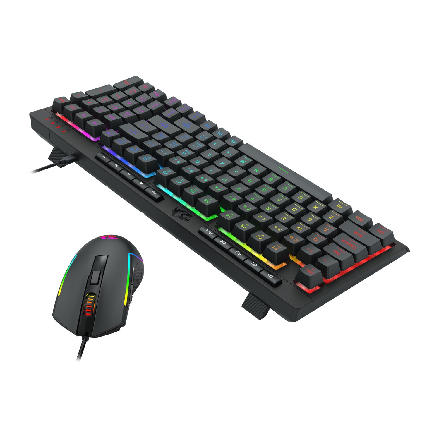 Redragon 4-in-1 Keyboard | Mouse | Mousepad | Headset Gaming Combo - Image 4