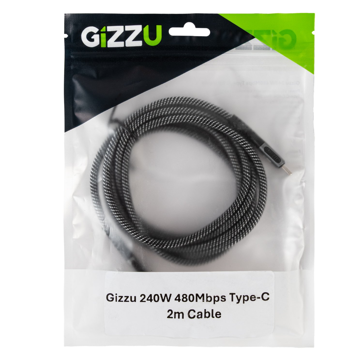 GIZZU 240W 480Mbps Type-C 2m Cable - Image 4