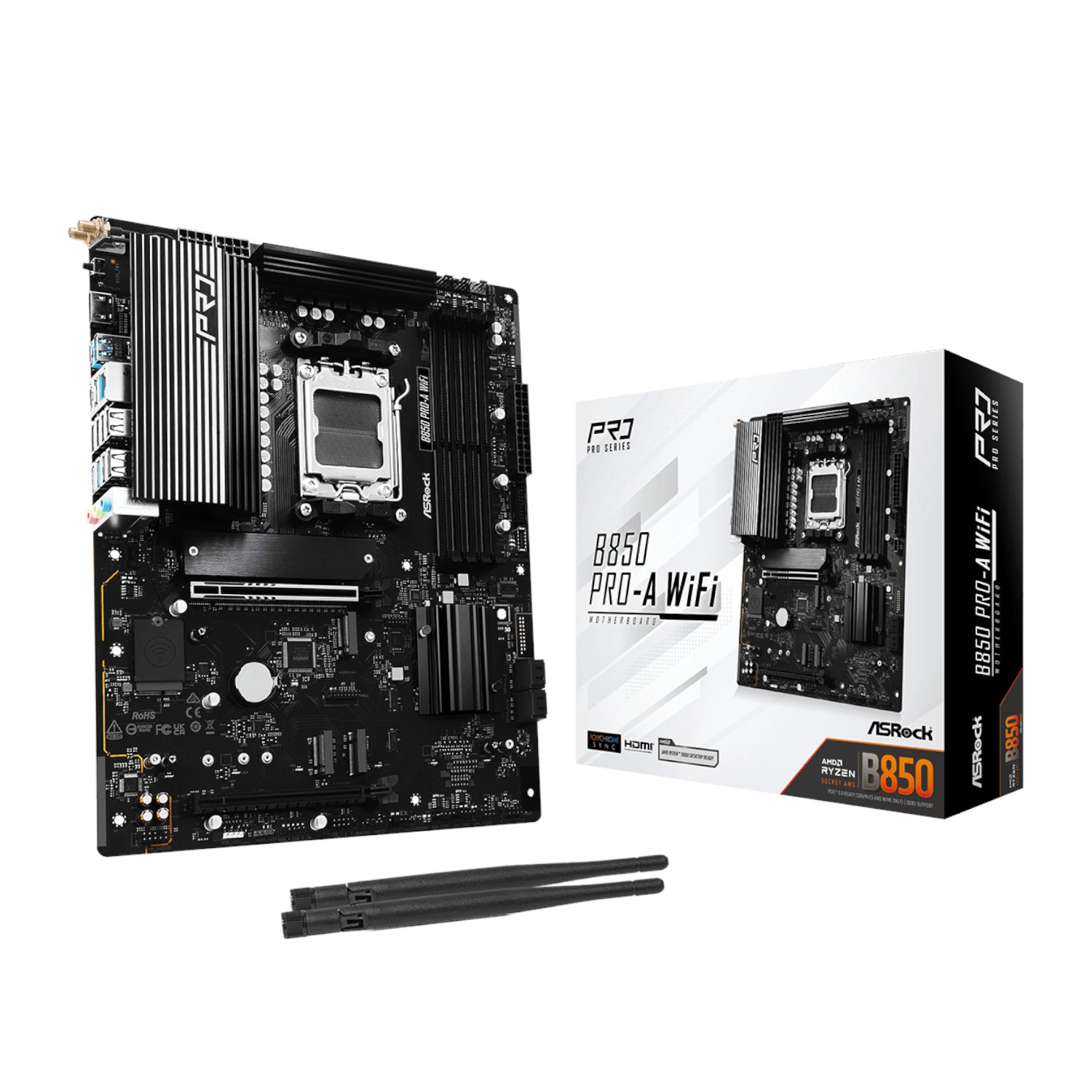 ASRock B850 Pro-A Wi-Fi AM5 ATX Motherboard
