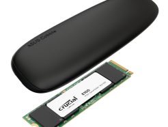 Asus Cobble M.2 SSD Type-C Enclosure and Crucial E100 1TB NVMe Bundle - Black