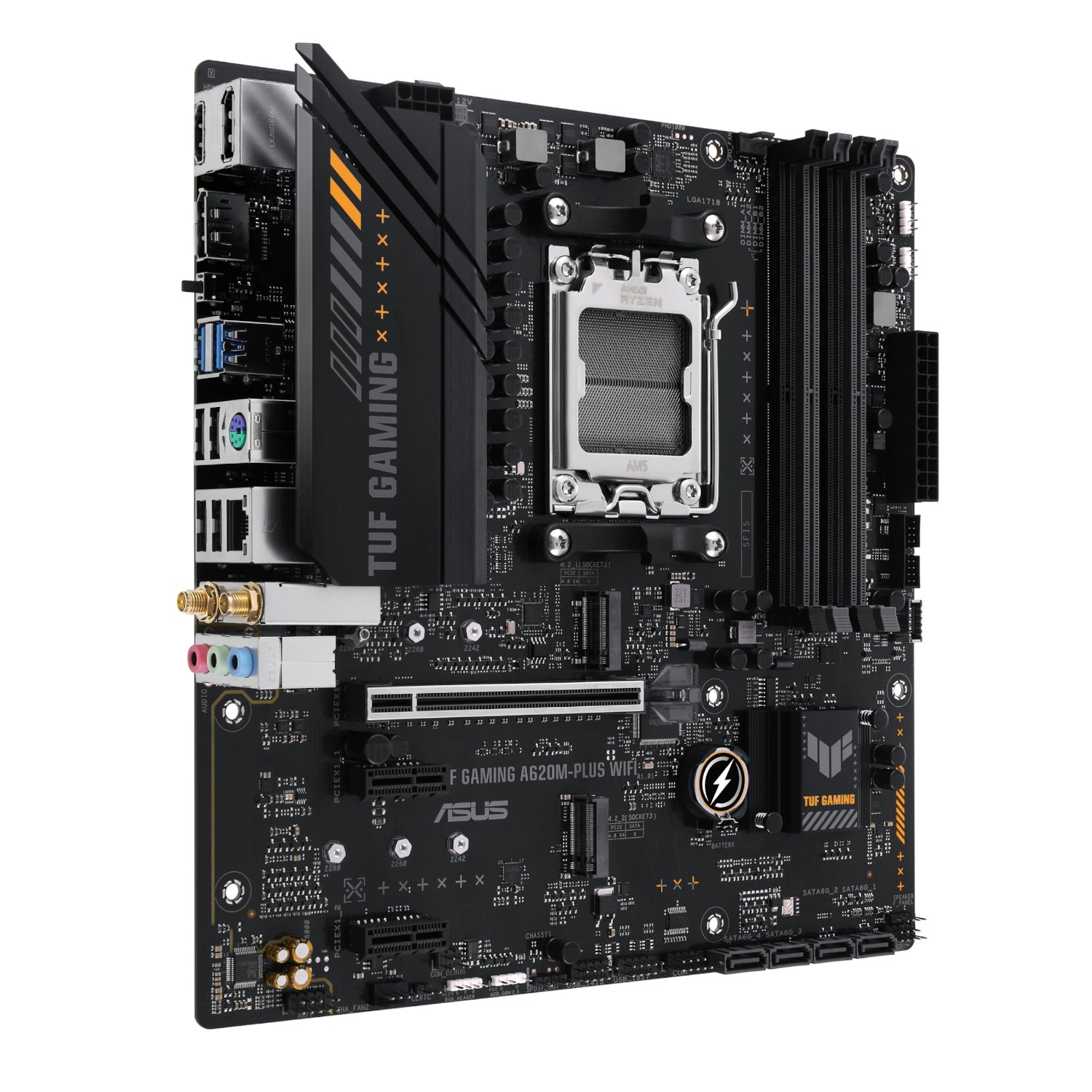 Asus TUF Gaming A620M-PLUS AM5 WIFI M-ATX Motherboard - Image 3