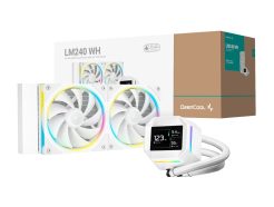 DeepCool LM240 ARGB 240mm AiO Liquid Cooler - White