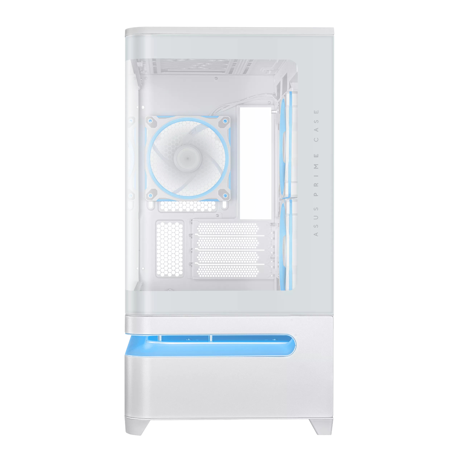 ASUS Prime AP202 ARGB Micro-ATX Gaming Chassis - White - Image 2