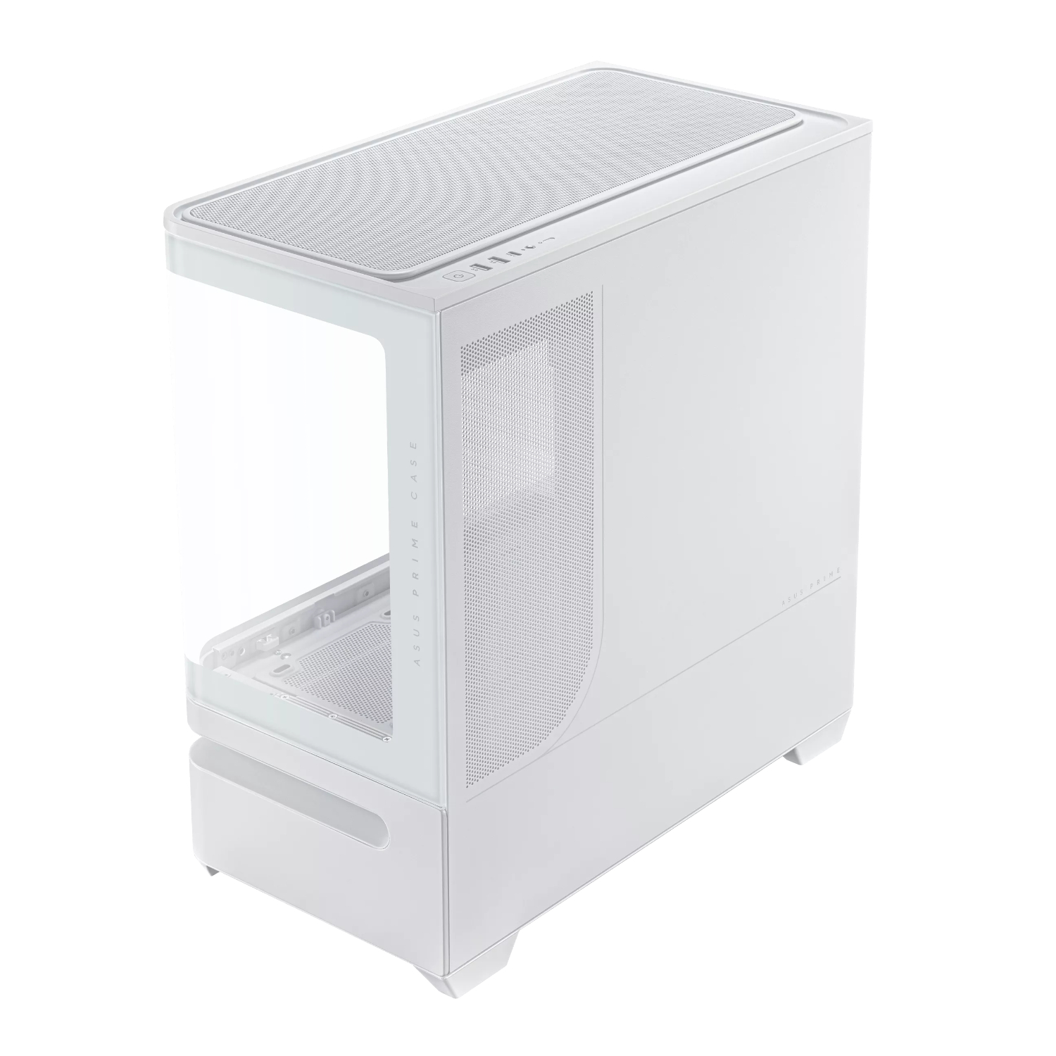 ASUS Prime AP202 ARGB Micro-ATX Gaming Chassis - White - Image 3